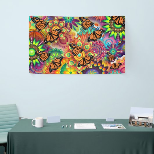 蝶 横断幕 (トレードショー)