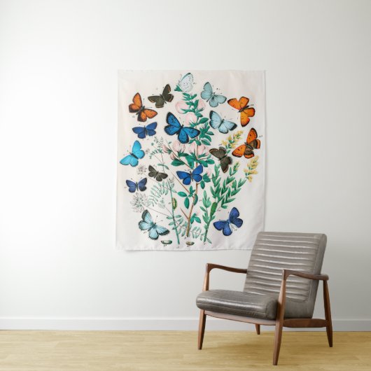 蝶、毛虫William Forsell Kirby タペストリー (インサイチュ)