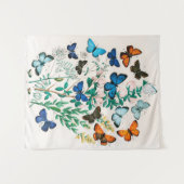 蝶、毛虫William Forsell Kirby タペストリー (正面(横))