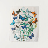 蝶、毛虫William Forsell Kirby タペストリー (正面)