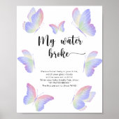 蝶 – 私の水がゲームを壊した ポスター (正面)