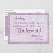 蝶 – 私の花嫁になれる？ インビテーションポストカード (正面/裏面)