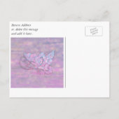 蝶 – 私の花嫁になれる？ インビテーションポストカード (裏面)