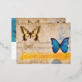 蝶 箔シーズンポストカード (正面/裏面)