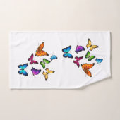 "蝶"素晴らしいバスタオオルセット バスタオルセット (ハンドタオル)