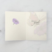 蝶、花、手術後 カード (内部)