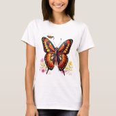 蝶、花 Tシャツ (正面)