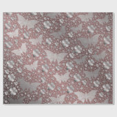 蝶，蝶，カラフル，光沢きらめく, ラッピングペーパー (フラット)