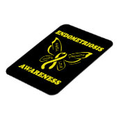 蝶/認識度...子宮内膜症マグネット マグネット (左側)