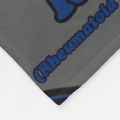 蝶/認識度...関節リウマチ フリースブランケット (角)