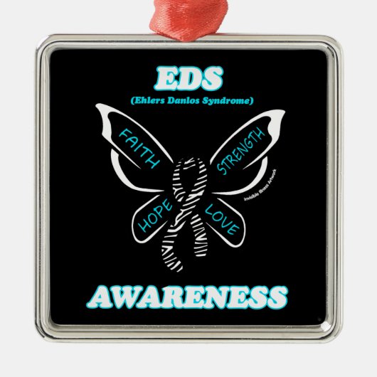 蝶/認識度...EDS金属オーナメント メタルオーナメント (正面)