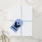 蝶/認識度...RAギフトラベル ギフトタグ (より糸付き)