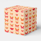 蝶、金ゴールド、コーラルピンク、ソフトオレンジ フェイバーボックス (裏面サイド)