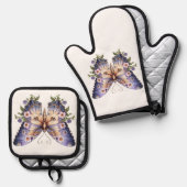 蝶 鍋つかみ&鍋敷きセット (正面/裏面)