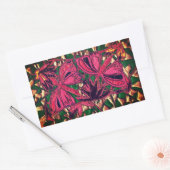 蝶 長方形シール (封筒)