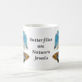 蝶 – 青 コーヒーマグカップ (中央)