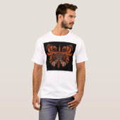 蝶#04のスカル Tシャツ (正面フル)