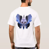 蝶#10のスカル Tシャツ (裏面)