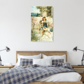 蝶， 1910 Pears Annualから キャンバスプリント (インサイチュ (寝室))