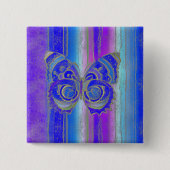 蝶#2 缶バッジ (正面)