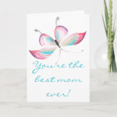 蝶 | Happy Mother's Day Card カード (正面)