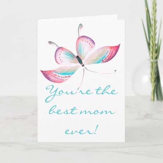 蝶 | Happy Mother's Day Card カード (正面)