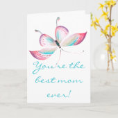 蝶 | Happy Mother's Day Card カード (黄色い花)