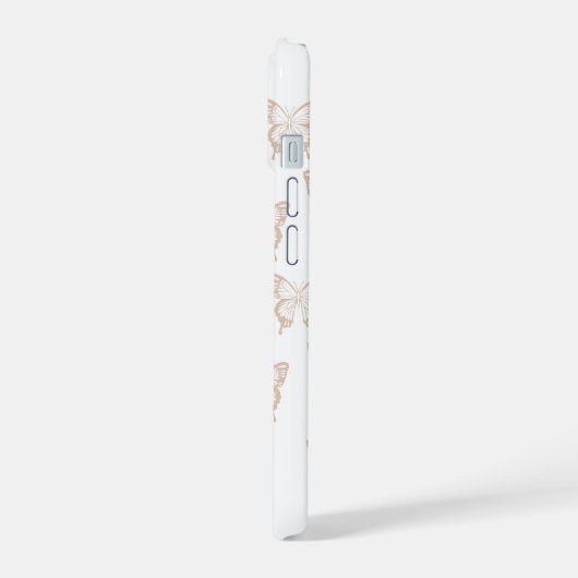 蝶 iPhone 15ケース (左側面)