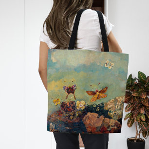 蝶 Odilon Redon トートバッグ