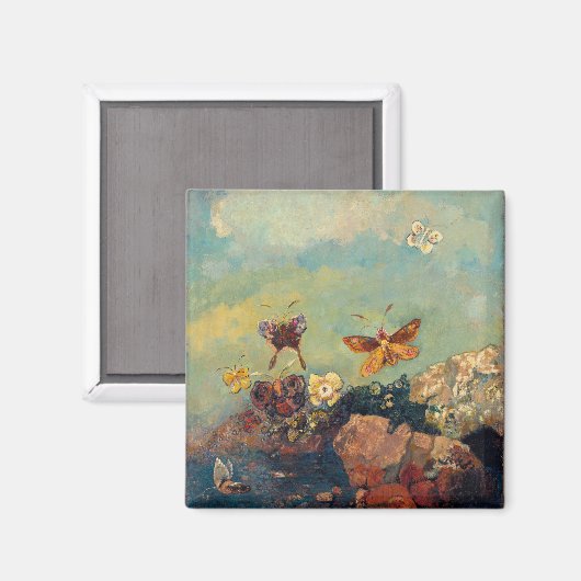 蝶 | Odilon Redon マグネット (正面/裏面)