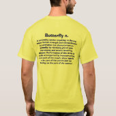 蝶 Tシャツ (裏面)