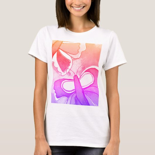 蝶 Tシャツ (正面)