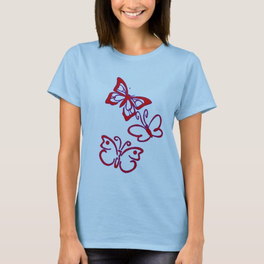 蝶 Tシャツ (正面)