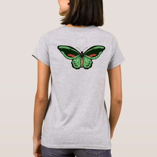 蝶 Tシャツ (裏面)