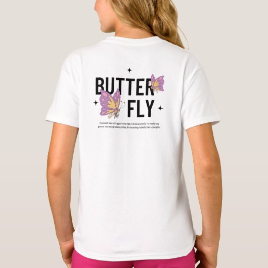 蝶 Tシャツ (裏面)