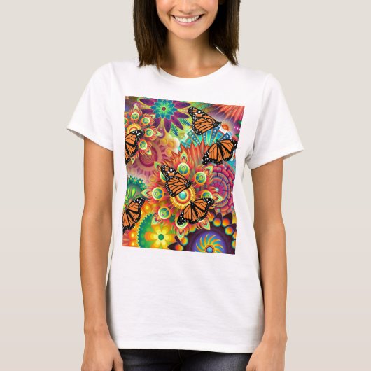 蝶 Tシャツ (正面)