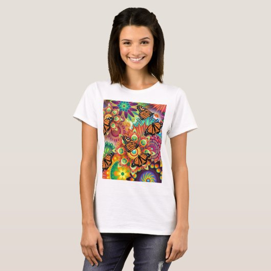 蝶 Tシャツ (正面フル)