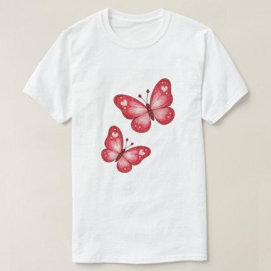 蝶 Tシャツ (デザイン正面)