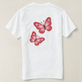 蝶 Tシャツ (デザイン裏面)
