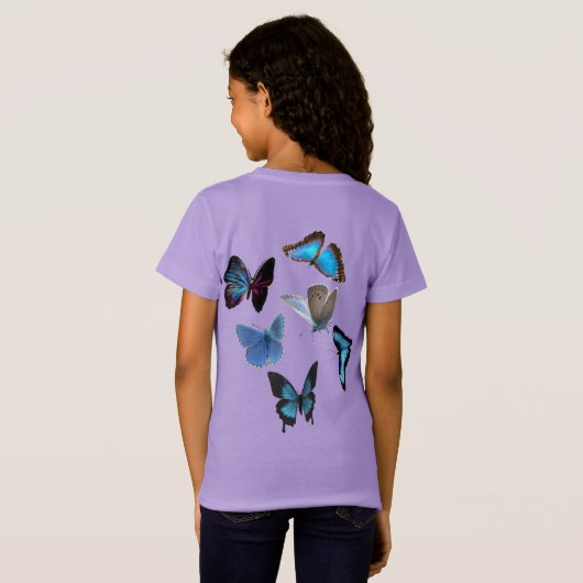 蝶 Tシャツ (裏面フル)