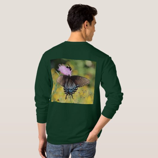 蝶 Tシャツ (裏面フル)