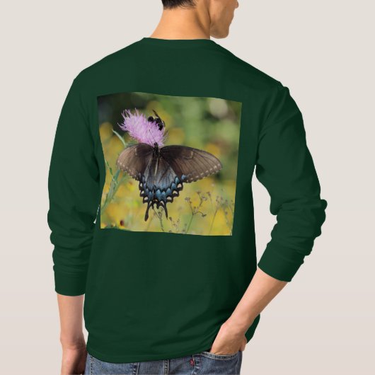 蝶 Tシャツ (裏面)