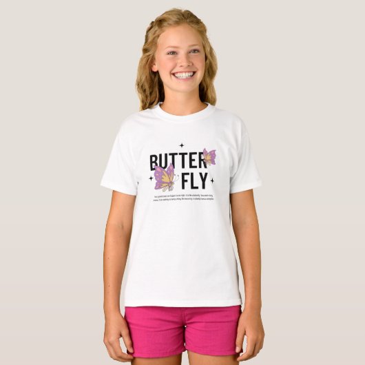 蝶 Tシャツ (正面フル)