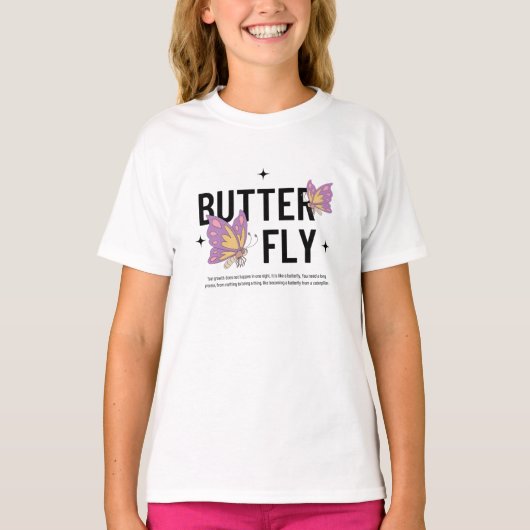 蝶 Tシャツ (正面)