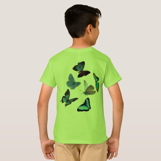 蝶 Tシャツ (裏面フル)