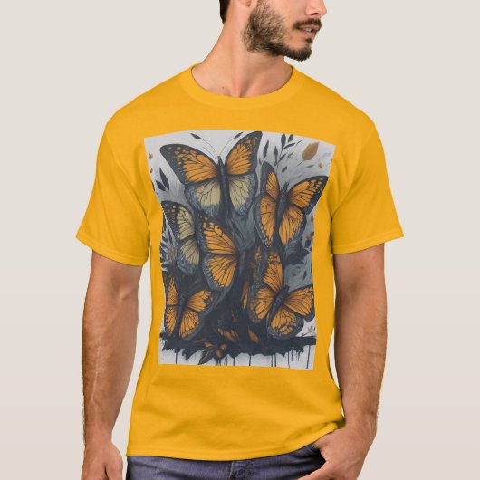 蝶 Tシャツ (正面)