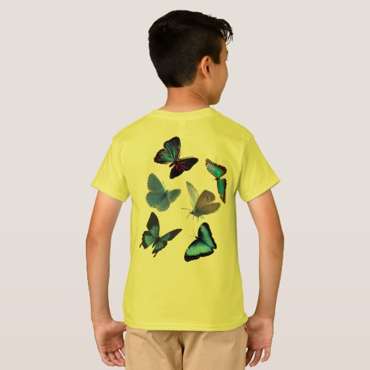 蝶 Tシャツ (裏面フル)