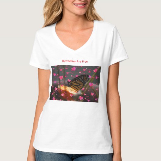 蝶 Tシャツ (正面)