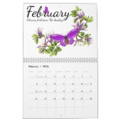 蝶Birthstoneのカレンダー2014年 カレンダー (2月 2026)