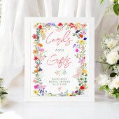 蝶boho明るい野生の下のブライダル記号 ポスター